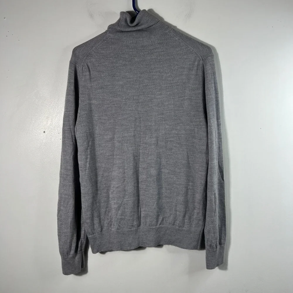 Banana Republic Merino Wool Turtle Neck Gray M NWOT
